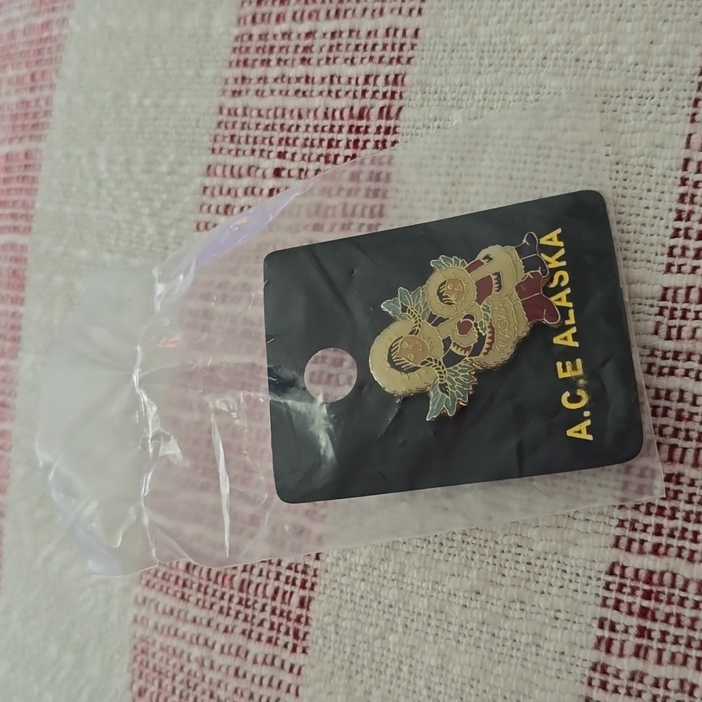 A.C.E Alaska Vintage Pin - Eskimo Angels - NWT